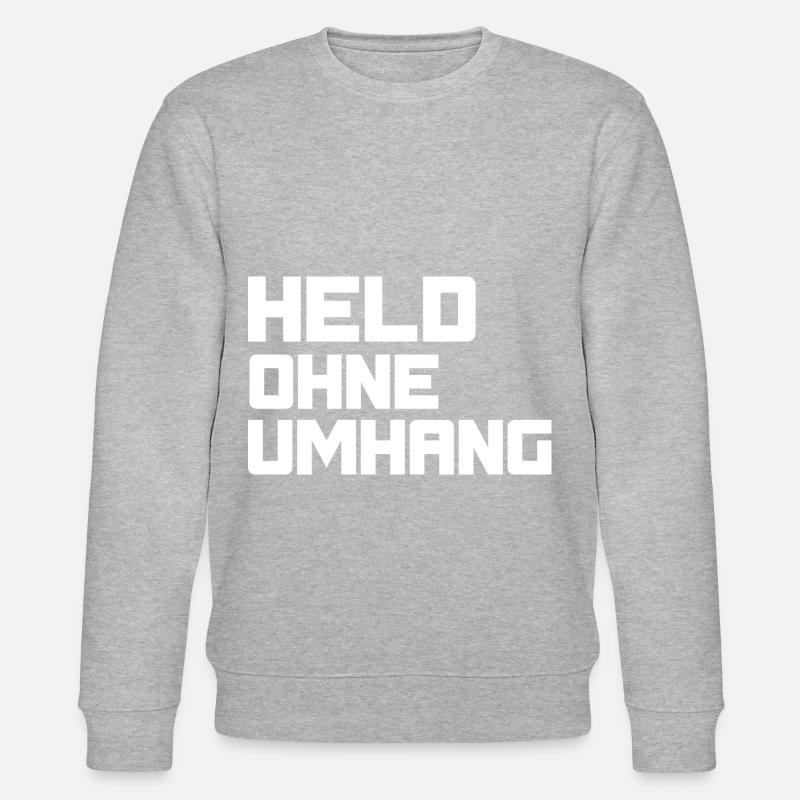 Held ohne Umhang - Stanley/Stella Unisex Bio-Sweatshirt CHANGER  - Grau meliert