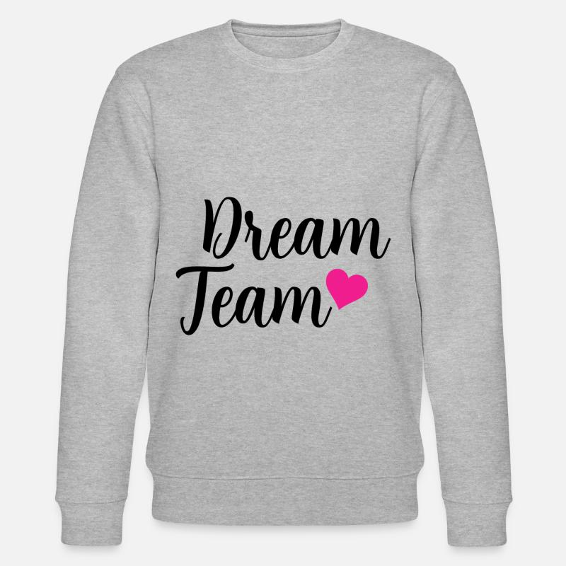 dream team - Stanley/Stella Unisex Bio-Sweatshirt CHANGER  - Grau meliert