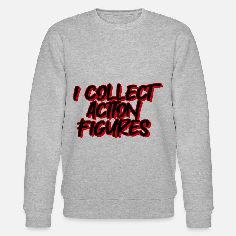 I Collect Action Figures 4 - Stanley/Stella Unisex Bio-Sweatshirt CHANGER  - Grau meliert