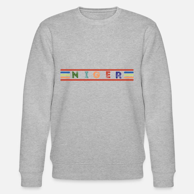 NIGER - Stanley/Stella Unisex Bio-Sweatshirt CHANGER - Grau meliert