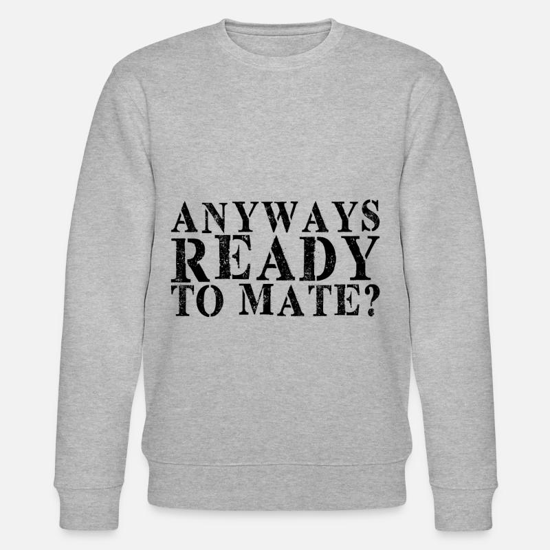 Anyways Ready To Mate - Stanley/Stella Unisex Bio-Sweatshirt CHANGER  - Grau meliert