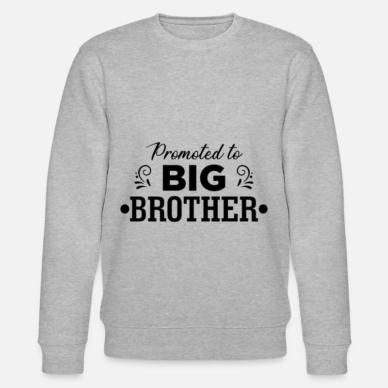 befördert zum grossen Bruder - Stanley/Stella Unisex Bio-Sweatshirt CHANGER  - Grau meliert