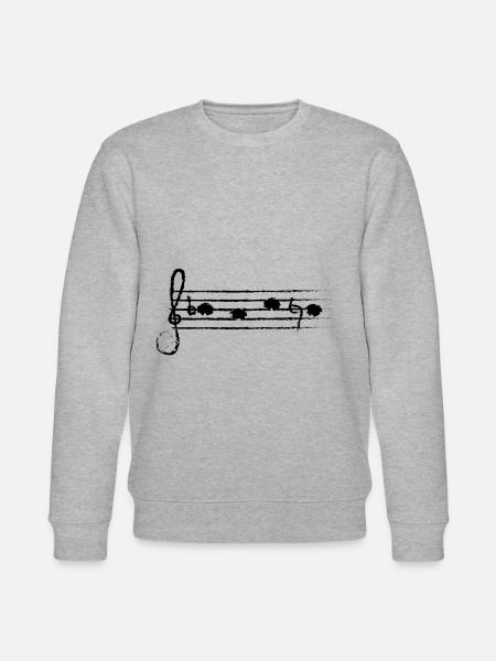 BACH as sheet music (black) - Stanley/Stella CHANGER Unisex Organic Sweatshirt - heather grey