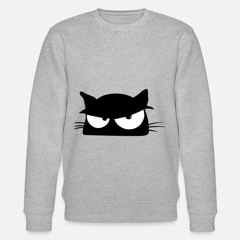 Chat noir 5 chat - Sweat bio CHANGER Stanley/Stella Unisexe - gris chiné