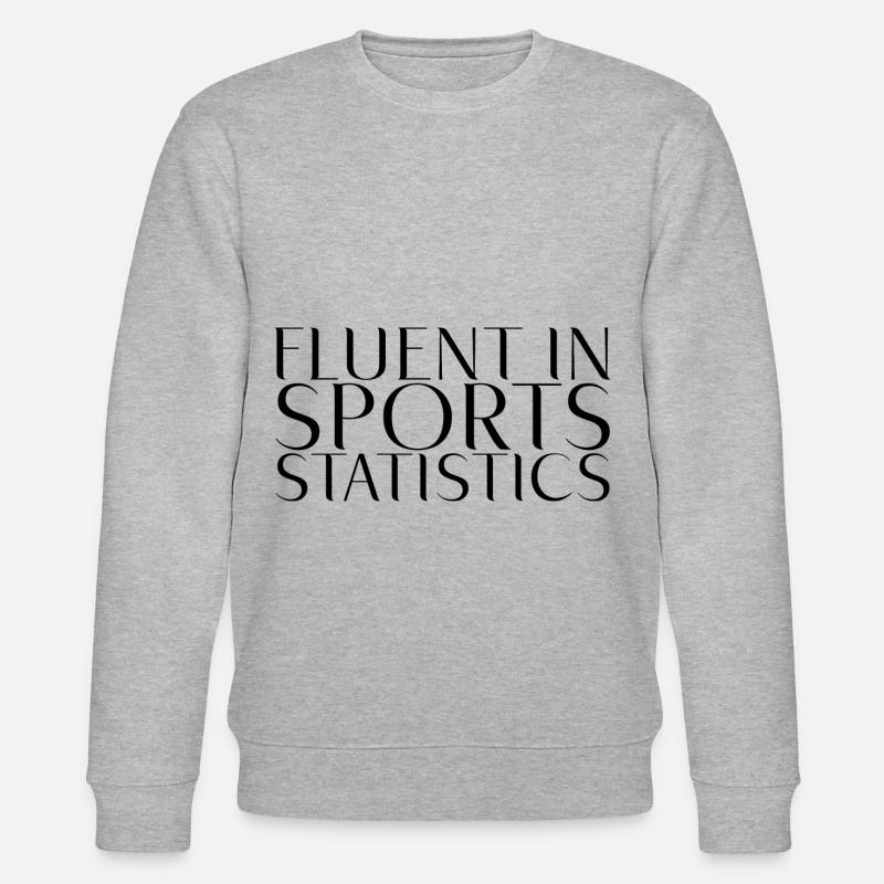 Fluent In Sports Statistics - Stanley/Stella Unisex Bio-Sweatshirt CHANGER - Grau meliert