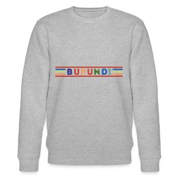 BURUNDI - Stanley/Stella CHANGER Unisex Organic Sweatshirt - heather grey - Front - Nik (191cm) & Marisol (170cm)