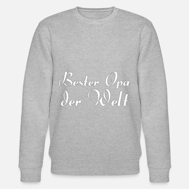 Bester Opa der Welt - Stanley/Stella Unisex Bio-Sweatshirt CHANGER  - Grau meliert