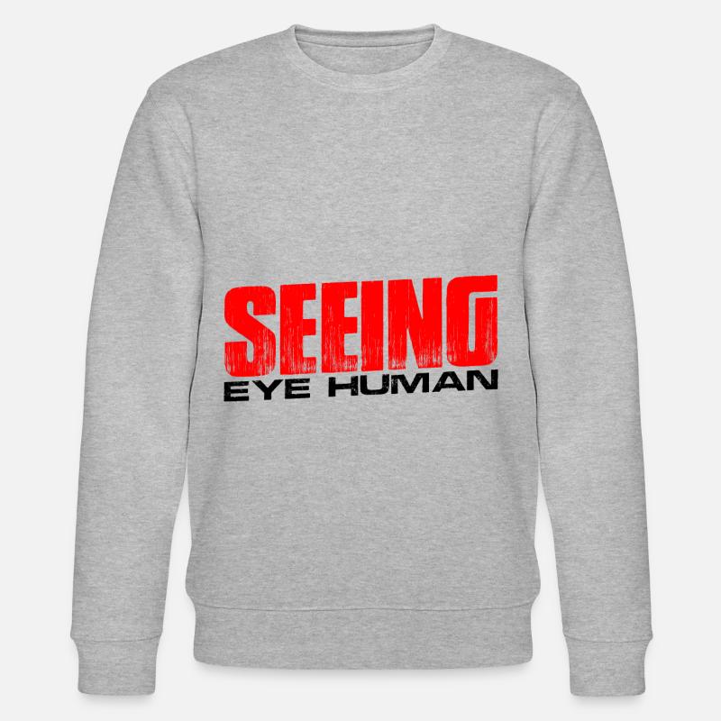 Seeing Eye Human 14 - Stanley/Stella Unisex Bio-Sweatshirt CHANGER  - Grau meliert