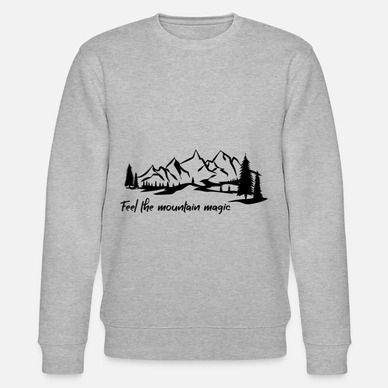 Feel the Mountain Magic - Stanley/Stella Unisex Bio-Sweatshirt CHANGER  - Grau meliert