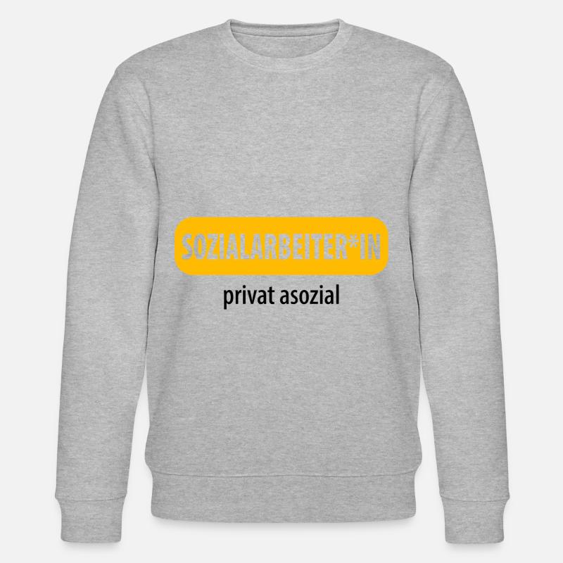 Soziale Arbeit - Stanley/Stella Unisex Bio-Sweatshirt CHANGER  - Grau meliert
