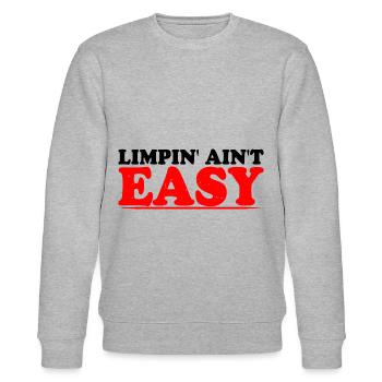 Limpin' Ain't Easy 15 - Stanley/Stella Unisex Bio-Sweatshirt CHANGER  - Grau meliert - Vorne - Nik (191cm) & Marisol (170cm)