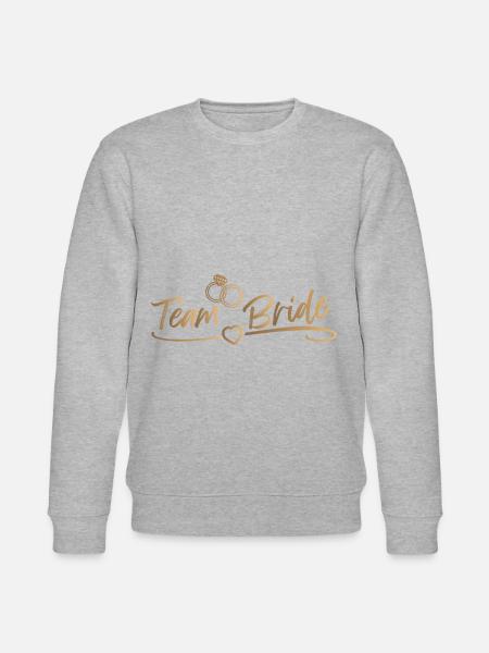 Team Bride - Junggesellenabschied - Stanley/Stella Unisex Bio-Sweatshirt CHANGER - Grau meliert