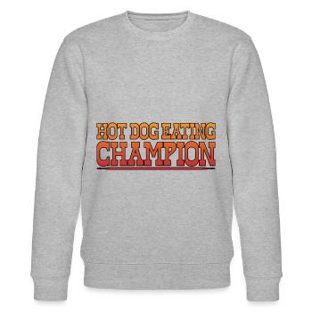 Champion mangeur de hot-dogs 7 - Sweat bio CHANGER Stanley/Stella Unisexe - gris chiné - Devant - Nik (191cm) & Marisol (170cm)