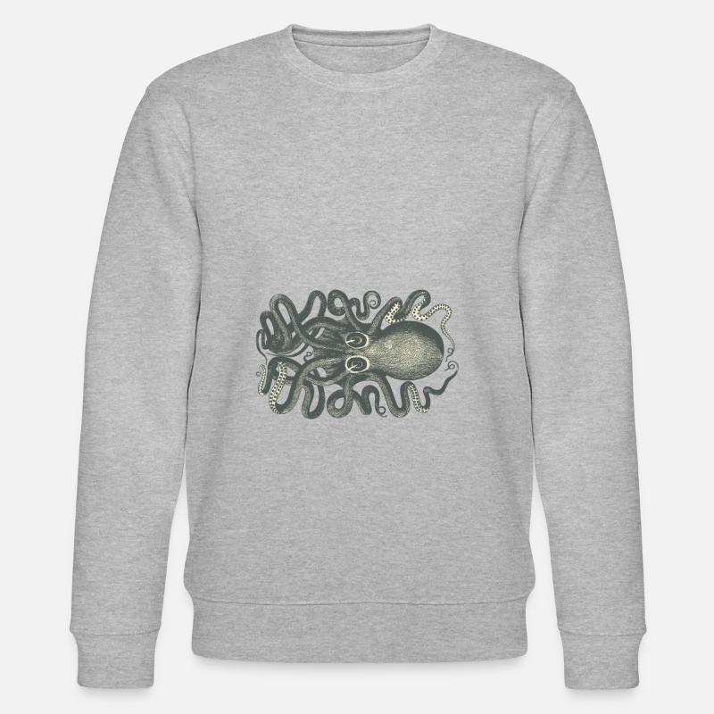 Pieuvres - Sweat bio CHANGER Stanley/Stella Unisexe - gris chiné