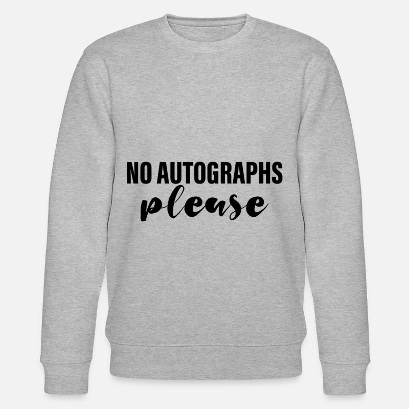 No Autographs Please 4 - Stanley/Stella Unisex Bio-Sweatshirt CHANGER  - Grau meliert