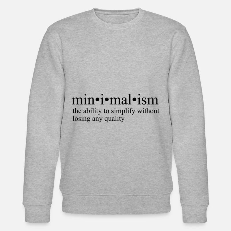Minimalismus - Stanley/Stella Unisex Bio-Sweatshirt CHANGER  - Grau meliert