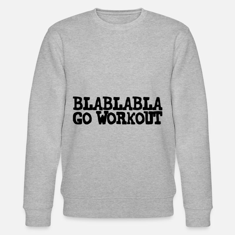 Blablabla Go Workout - Stanley/Stella Unisex Bio-Sweatshirt CHANGER  - Grau meliert