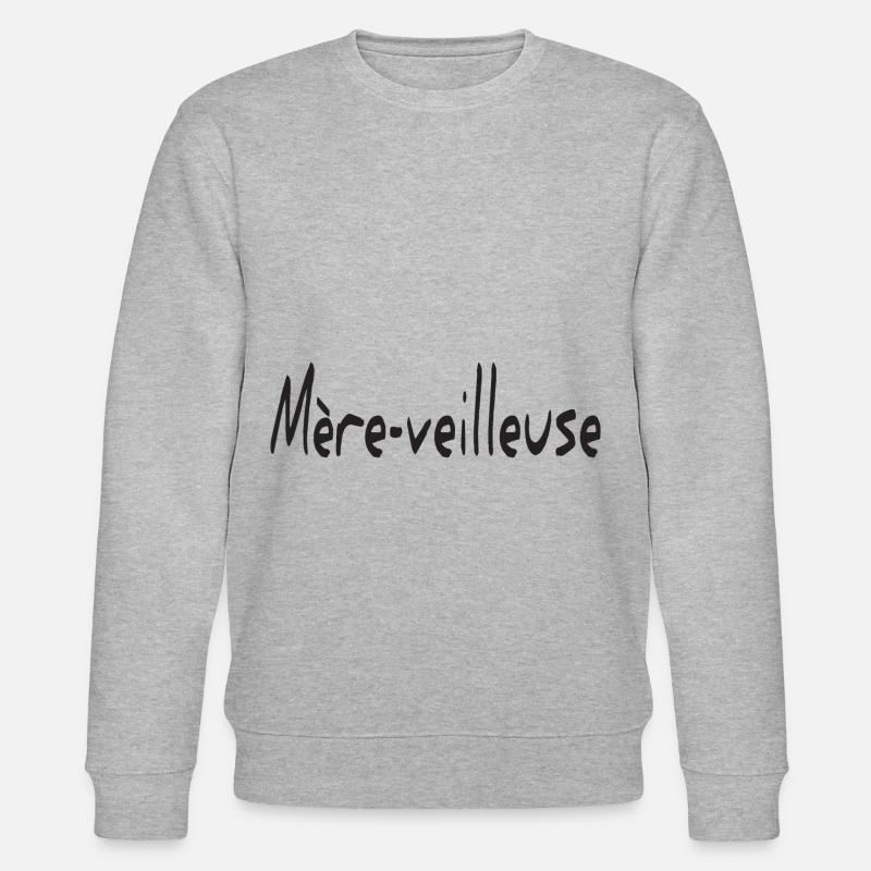 mere veilleuse - Mère-veilleuse mère merveilleuse - Sweat bio CHANGER Stanley/Stella Unisexe - gris chiné