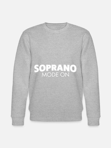 Soprano Mode On - Stanley/Stella CHANGER Unisex Organic Sweatshirt - heather grey