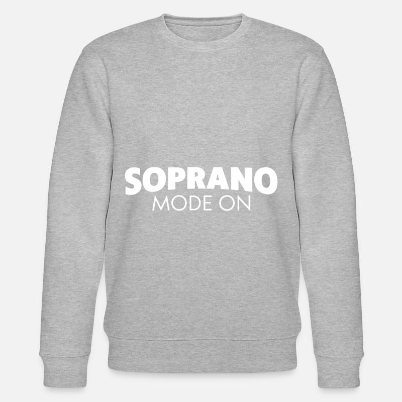 Soprano Mode On - Stanley/Stella CHANGER Unisex Organic Sweatshirt - heather grey