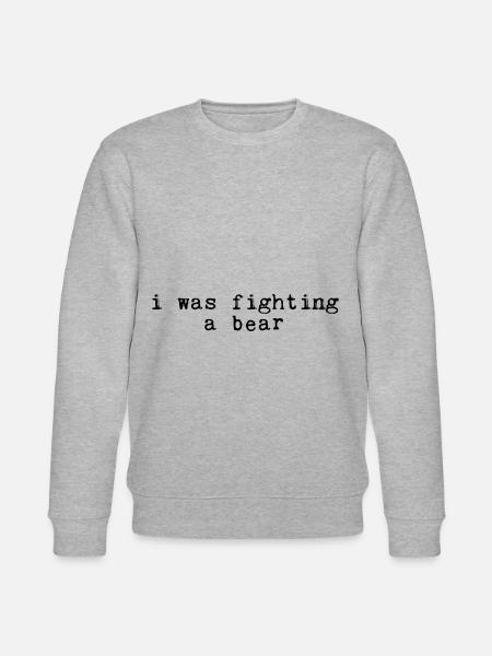 Je combattais un ours 12 - Sweat bio CHANGER Stanley/Stella Unisexe - gris chiné