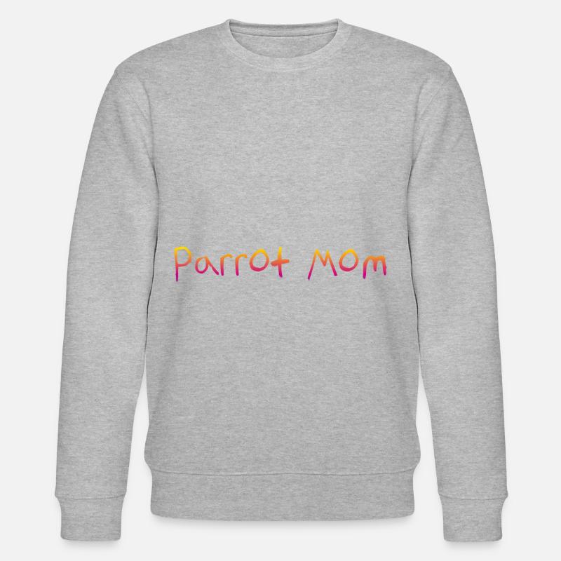 parrot mom - Stanley/Stella Unisex Bio-Sweatshirt CHANGER  - Grau meliert