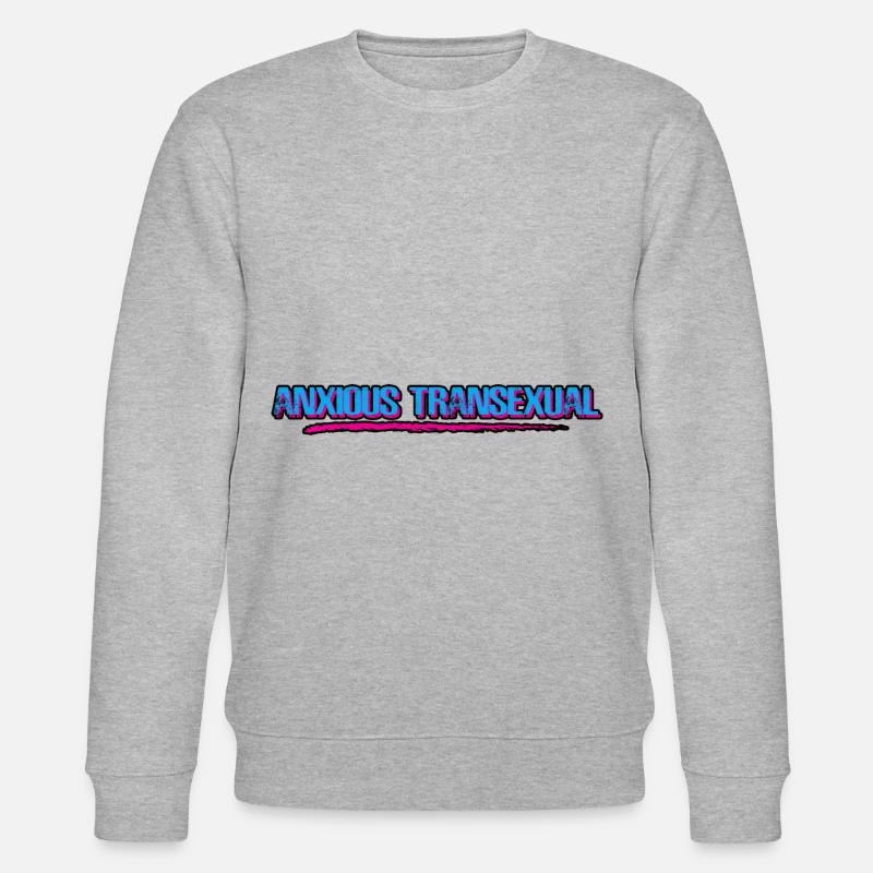 Anxious Transexual 4 - Stanley/Stella Unisex Bio-Sweatshirt CHANGER  - Grau meliert