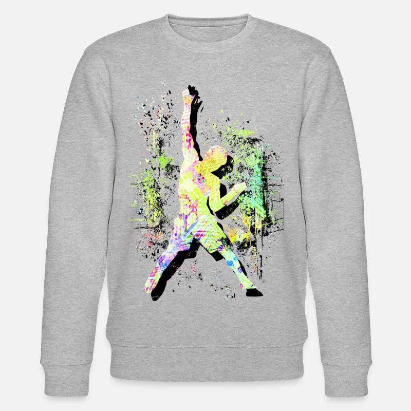Klettern - Bouldern - Kletterer - Freeclimbing - Stanley/Stella Unisex Bio-Sweatshirt CHANGER  - Grau meliert