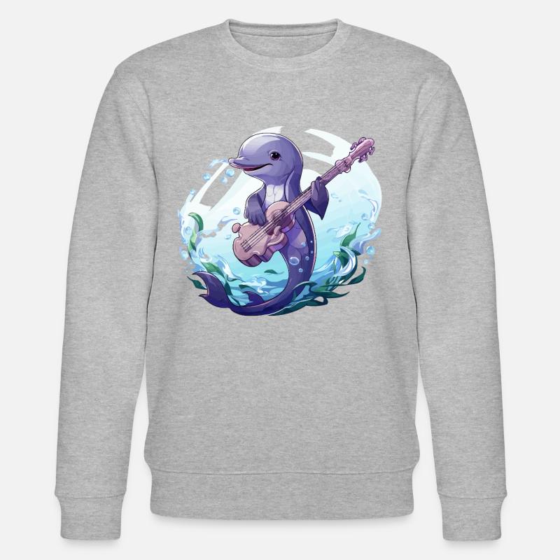 Melodien des Ozeans - Stanley/Stella Unisex Bio-Sweatshirt CHANGER  - Grau meliert