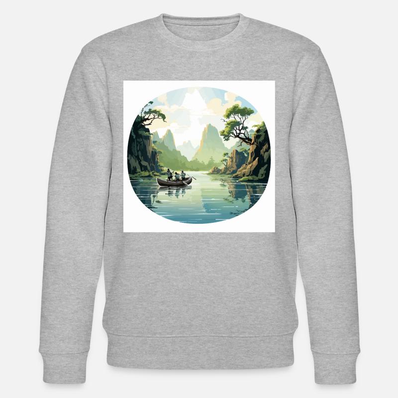 Die Flusswanderer - Stanley/Stella Unisex Bio-Sweatshirt CHANGER  - Grau meliert