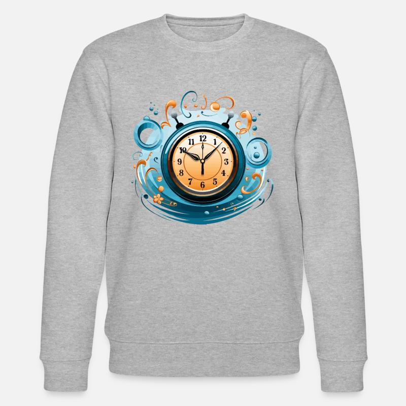 Der rhythmische Zeitmesser - Stanley/Stella Unisex Bio-Sweatshirt CHANGER - Grau meliert