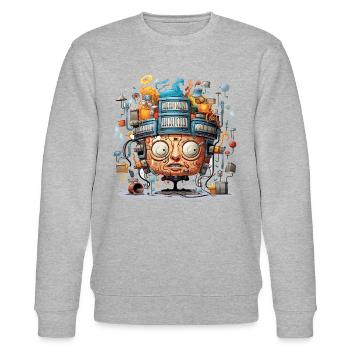 The Musical Mind Map - Stanley/Stella CHANGER Unisex Organic Sweatshirt - heather grey - Front - Nik (191cm) & Marisol (170cm)