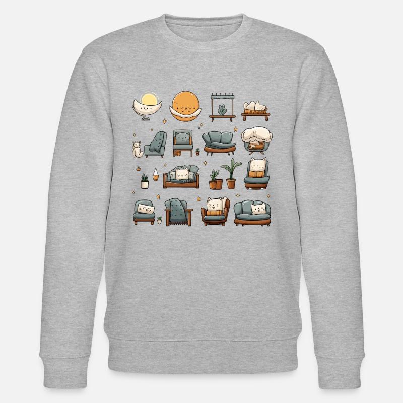 Le paradis des introvertis - Sweat bio CHANGER Stanley/Stella Unisexe - gris chiné