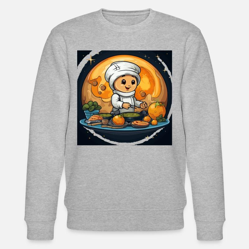 Die gastronomischen Planeten - Stanley/Stella Unisex Bio-Sweatshirt CHANGER  - Grau meliert