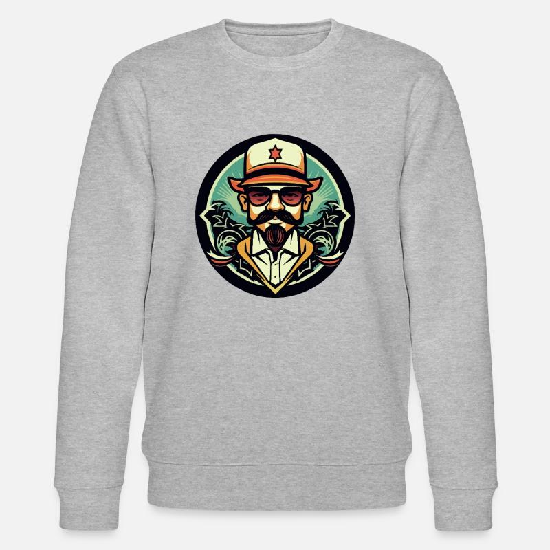 Grafischer Wandteppich - Stanley/Stella Unisex Bio-Sweatshirt CHANGER  - Grau meliert