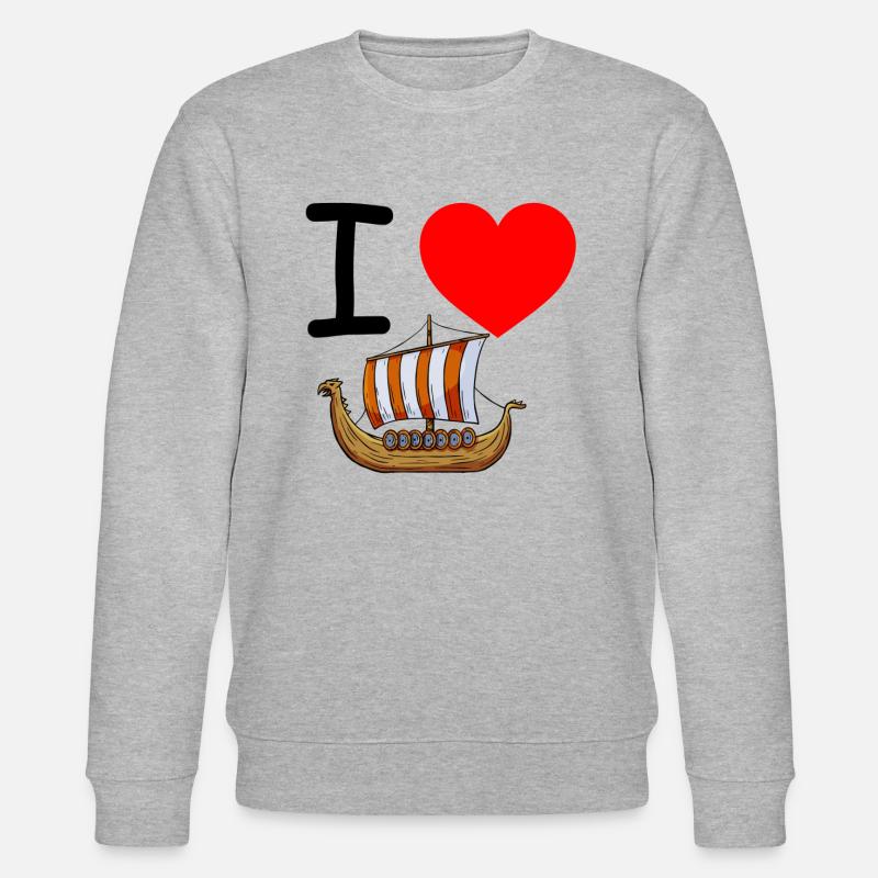 Wikinger - Stanley/Stella Unisex Bio-Sweatshirt CHANGER  - Grau meliert
