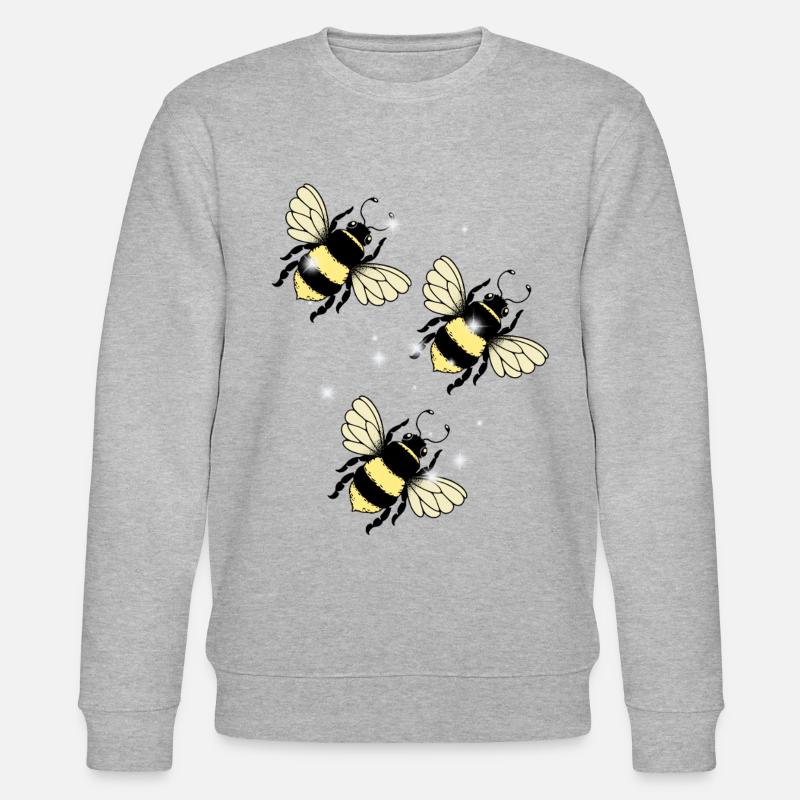Bees Insects Bee - Stanley/Stella CHANGER Unisex Organic Sweatshirt - heather grey