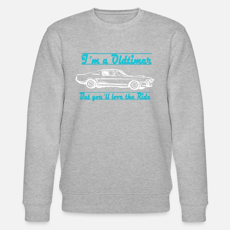oldtimer white - Stanley/Stella Unisex Bio-Sweatshirt CHANGER  - Grau meliert