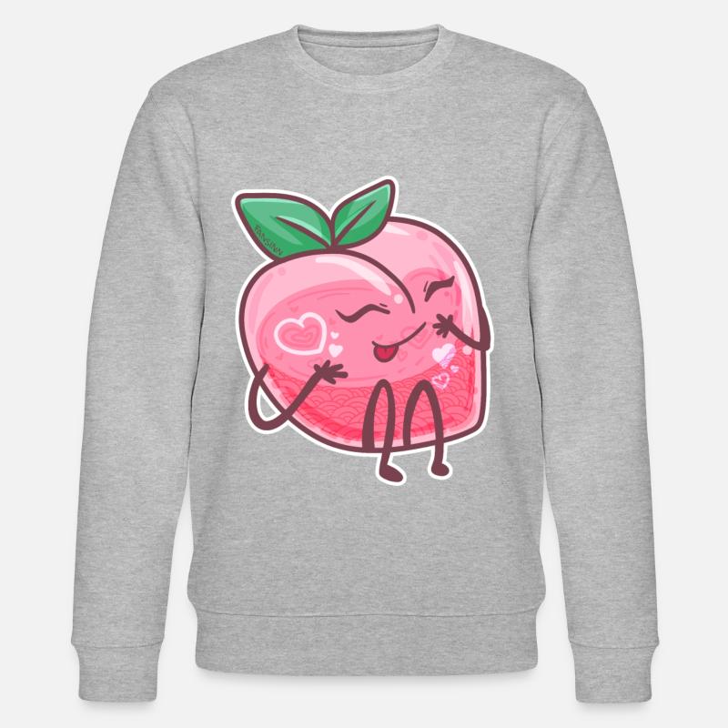 Arbre fruitier à la pêche - Sweat bio CHANGER Stanley/Stella Unisexe - gris chiné