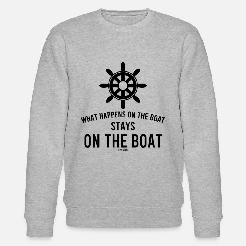 Sailing captain boat ship gift - Stanley/Stella CHANGER Unisex Organic Sweatshirt - heather grey