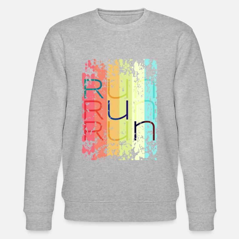 run run - Stanley/Stella Unisex Bio-Sweatshirt CHANGER  - Grau meliert
