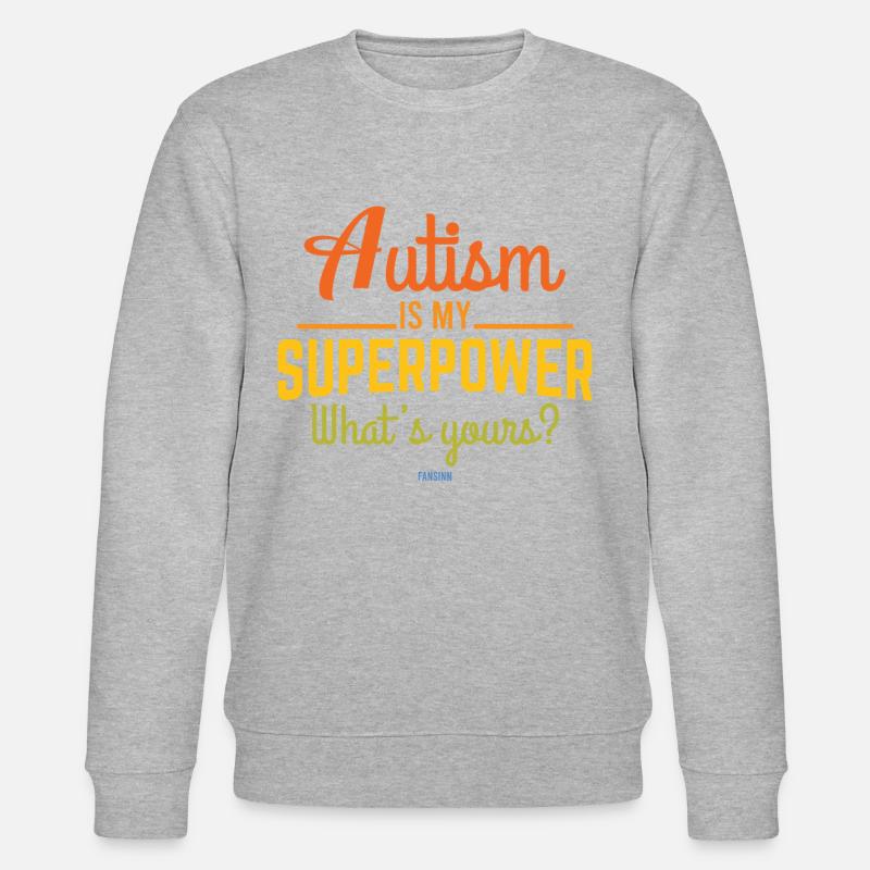 Autismus besonders Entwicklungsstörung - Stanley/Stella Unisex Bio-Sweatshirt CHANGER  - Grau meliert