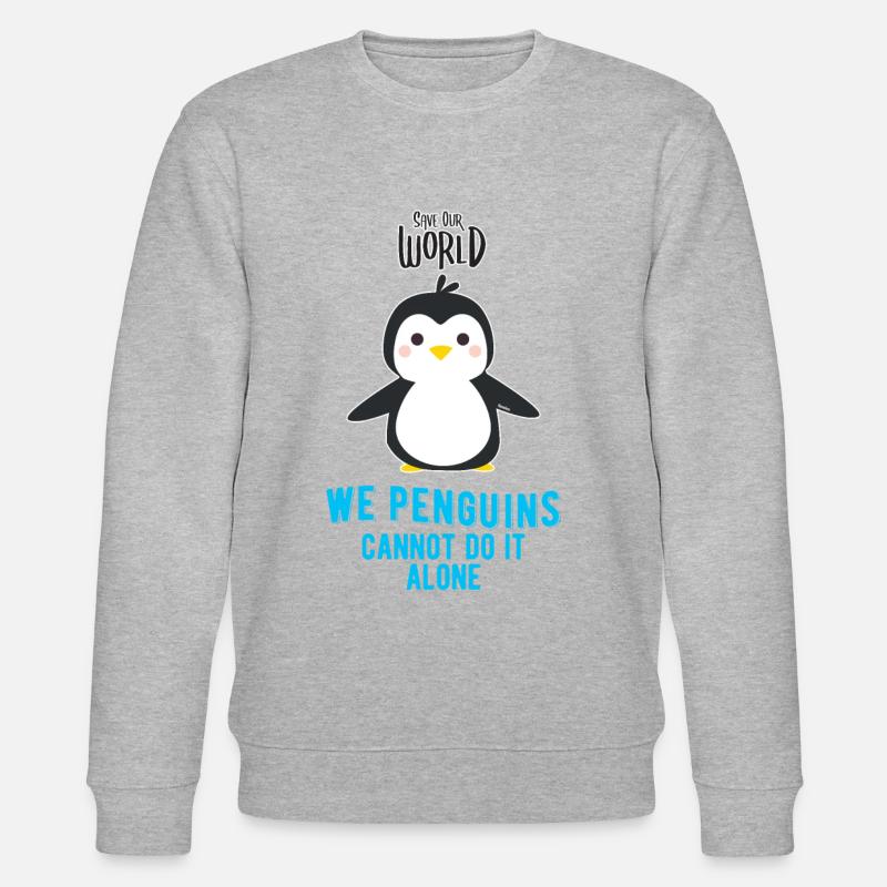 Pinguin - Stanley/Stella Unisex Bio-Sweatshirt CHANGER  - Grau meliert