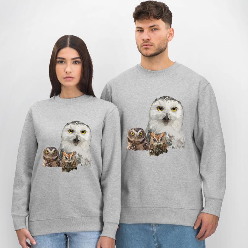 Eule, Eule und Eule Stanley/Stella Unisex Bio-Sweatshirt CHANGER 