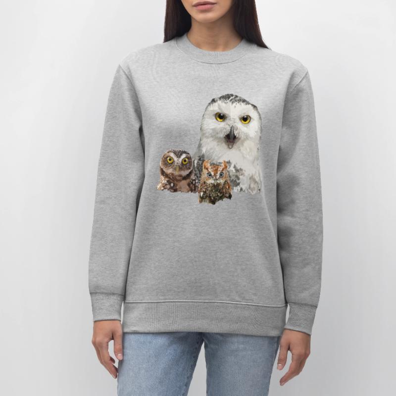 Eule, Eule und Eule Stanley/Stella Unisex Bio-Sweatshirt CHANGER 