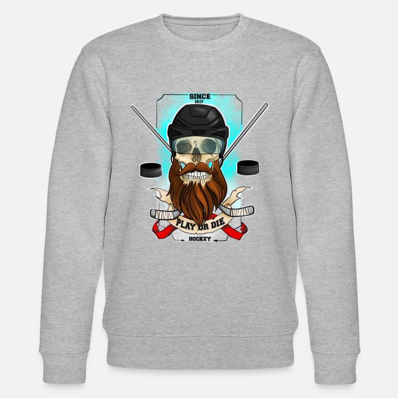 Spielen oder sterben - Stanley/Stella Unisex Bio-Sweatshirt CHANGER  - Grau meliert