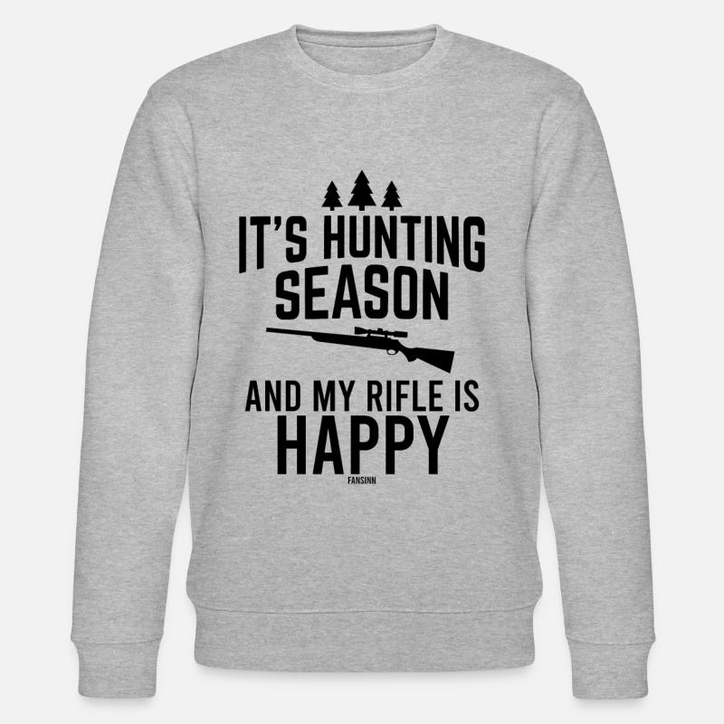 jagen Jäger Geschenk - Stanley/Stella Unisex Bio-Sweatshirt CHANGER  - Grau meliert