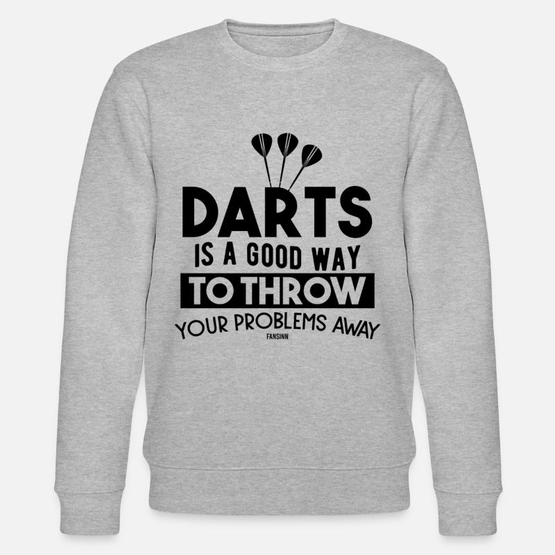 Darts - Stanley/Stella Unisex Bio-Sweatshirt CHANGER  - Grau meliert