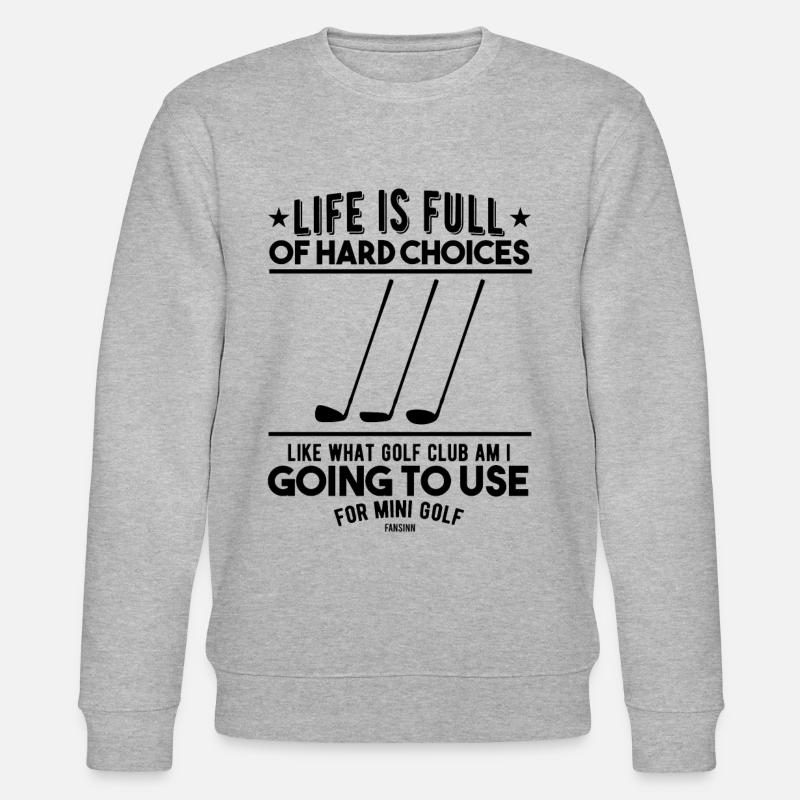 golf golf club golf - Sweat bio CHANGER Stanley/Stella Unisexe - gris chiné
