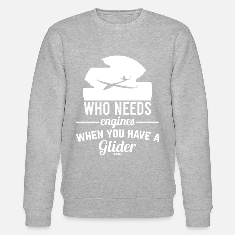 Glider glider glider - Stanley/Stella CHANGER Unisex Organic Sweatshirt - heather grey